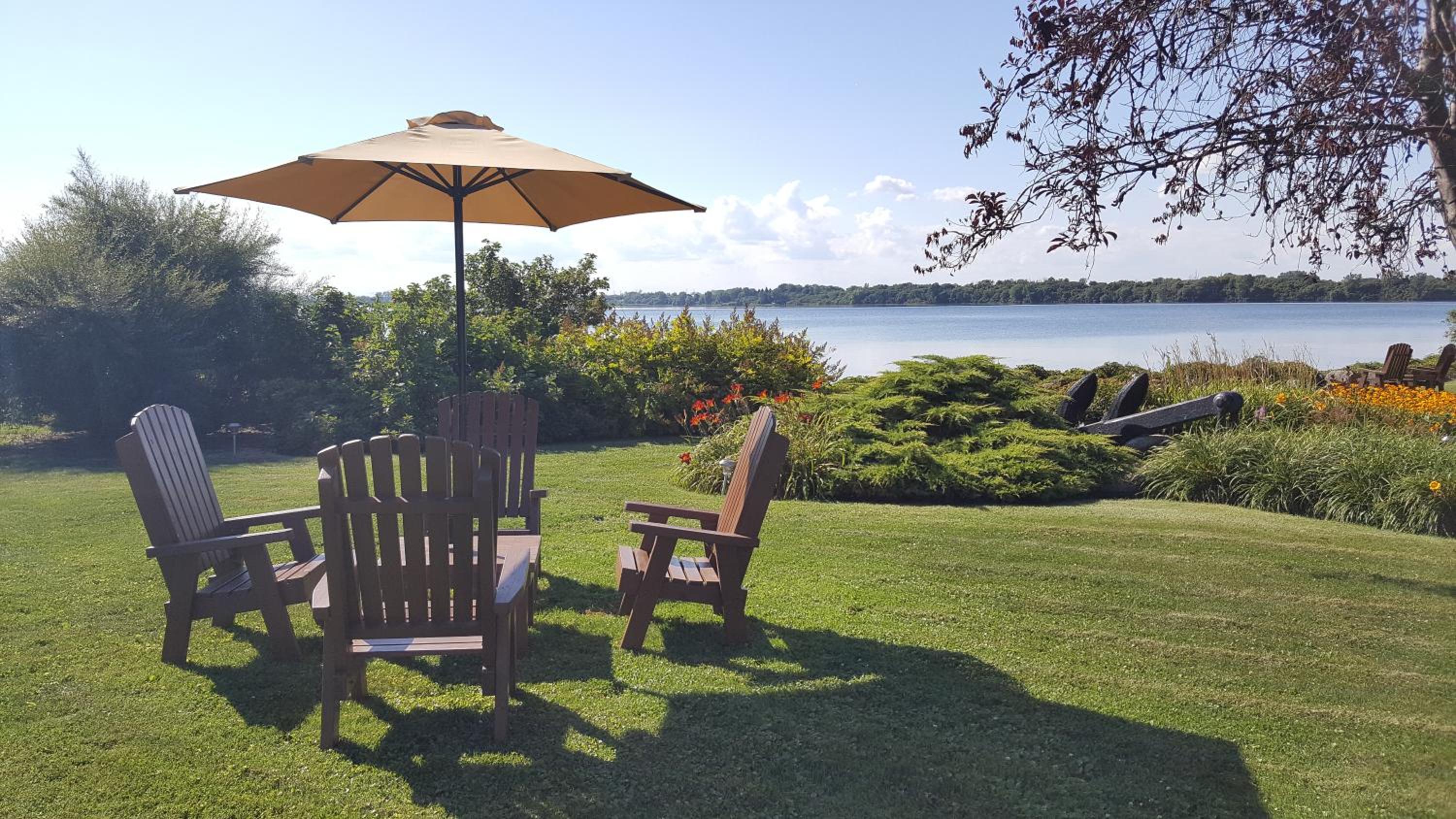 outdoor BBQ area