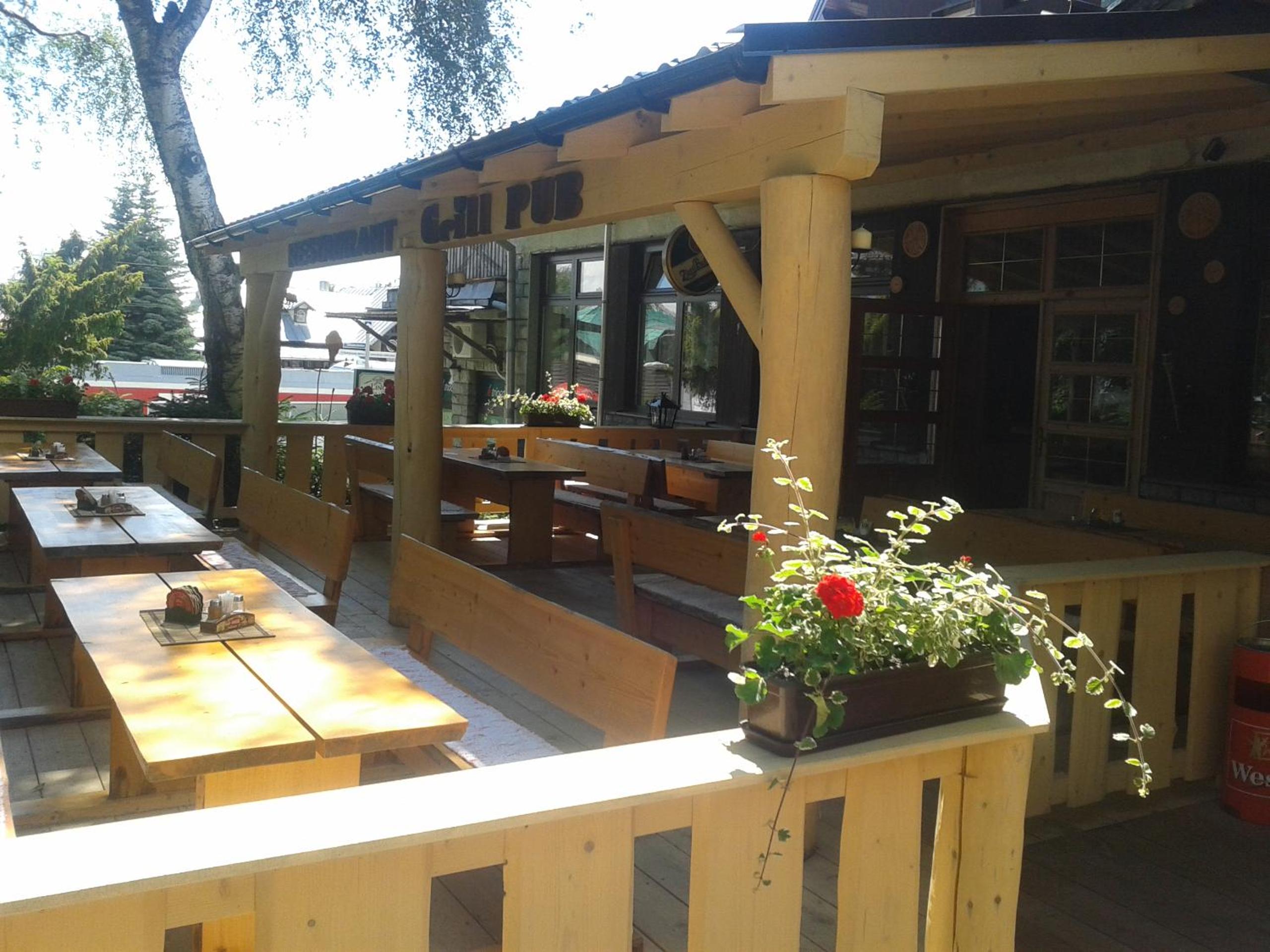 outdoor BBQ area