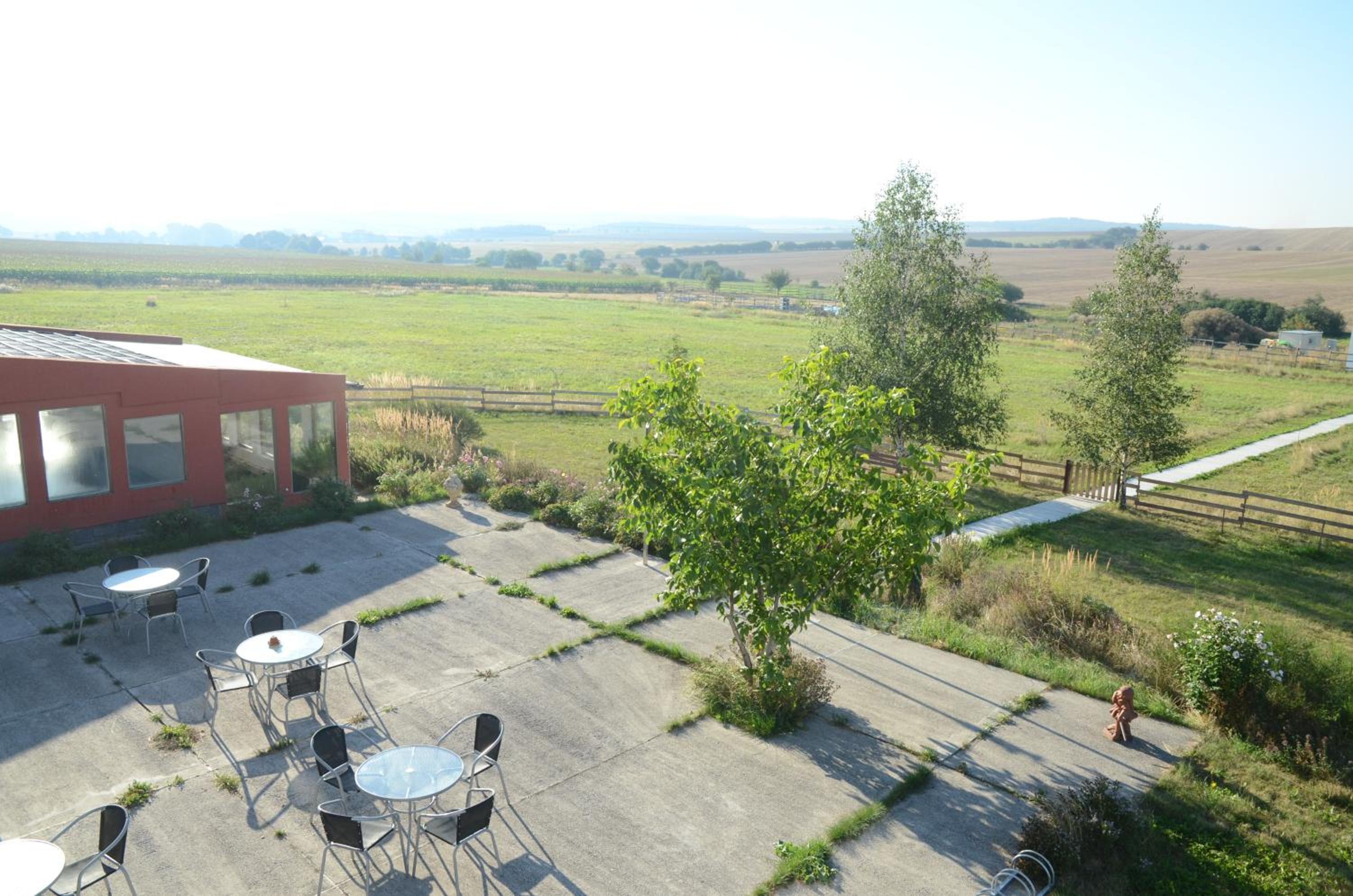 outdoor BBQ area