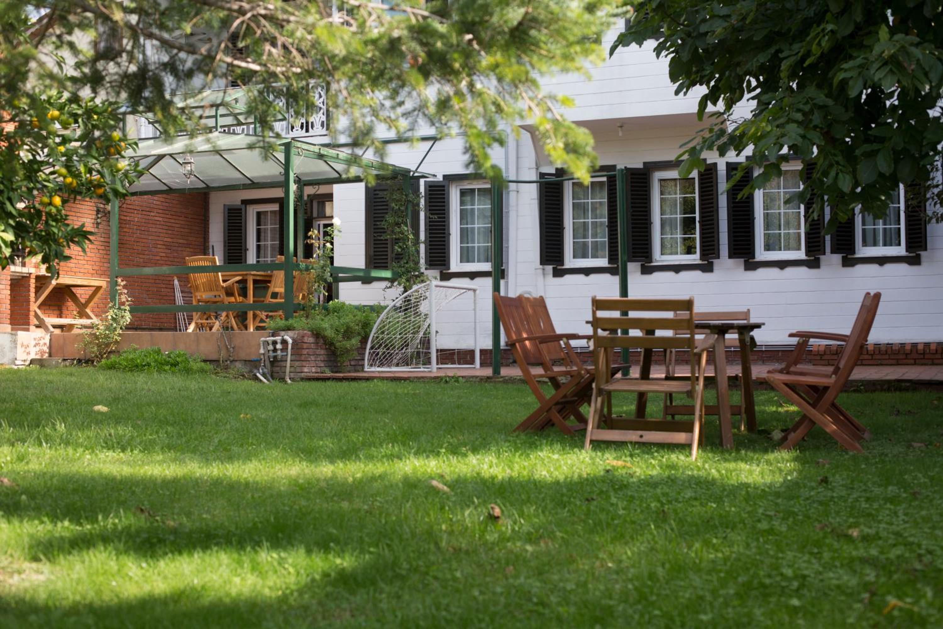 outdoor BBQ area