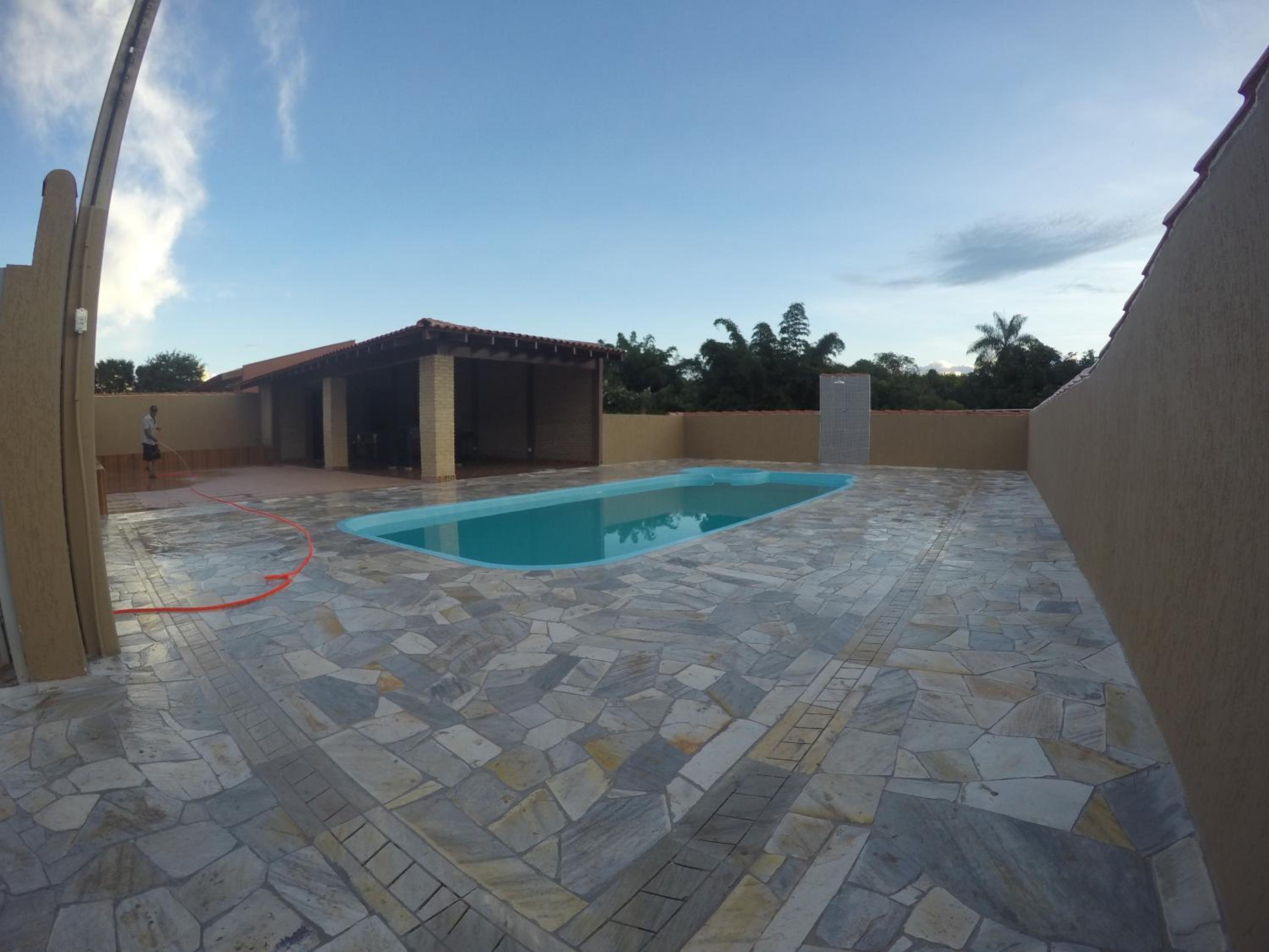 outdoor BBQ area