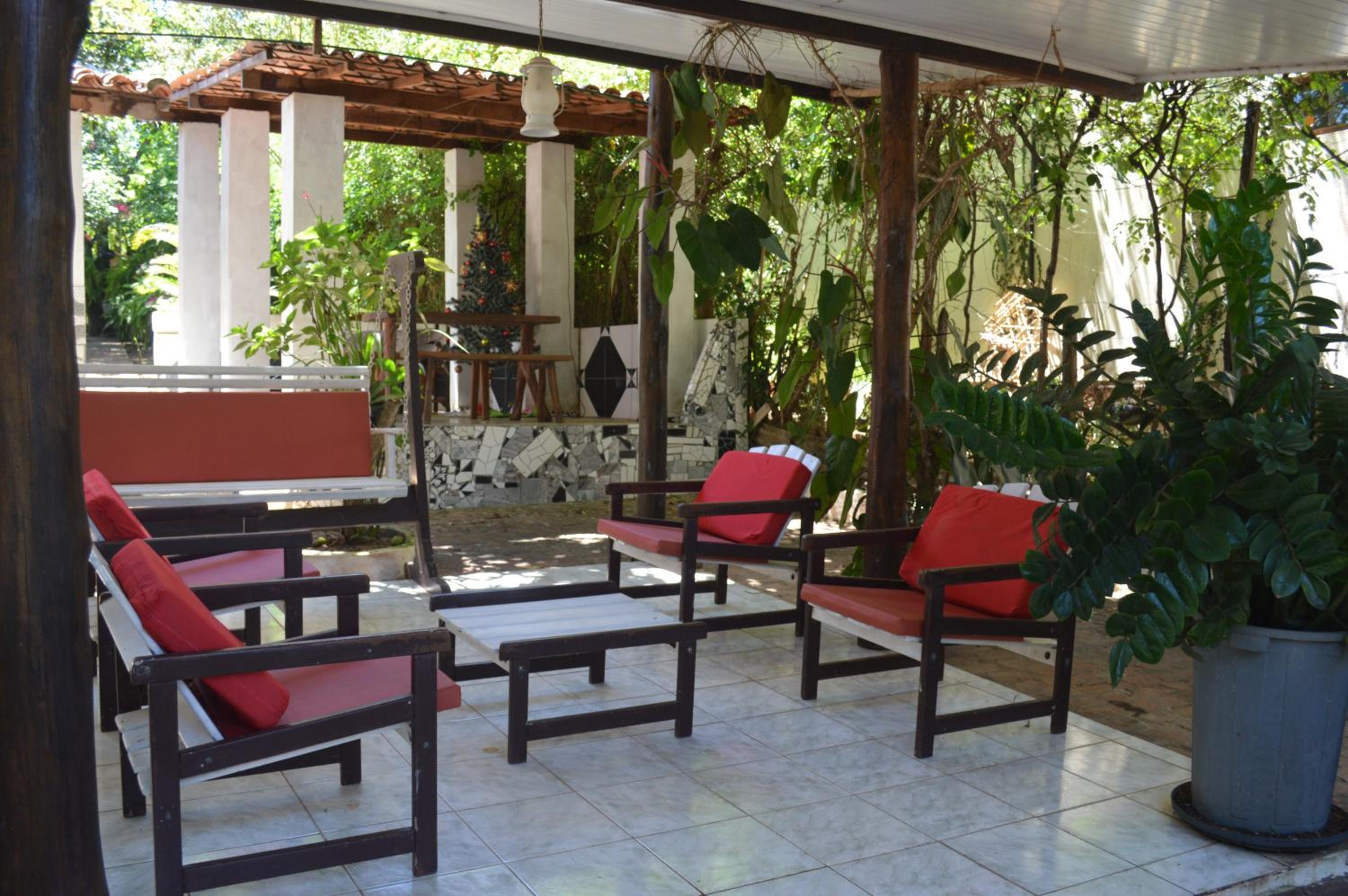 outdoor BBQ area