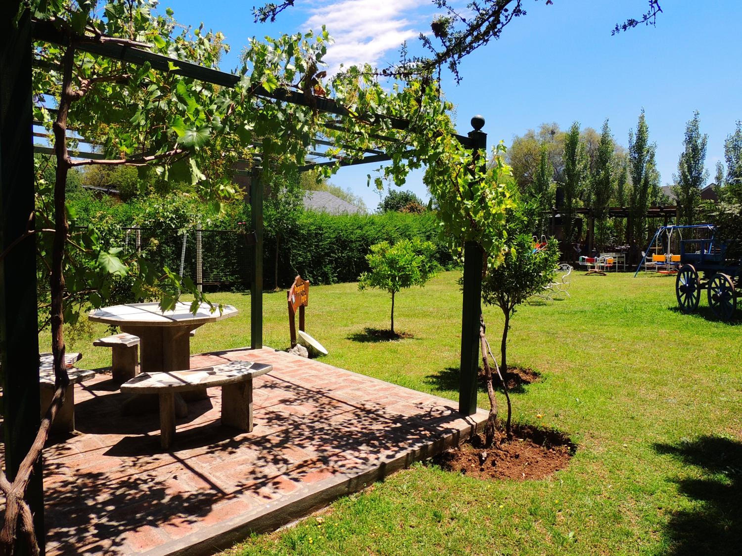 outdoor BBQ area