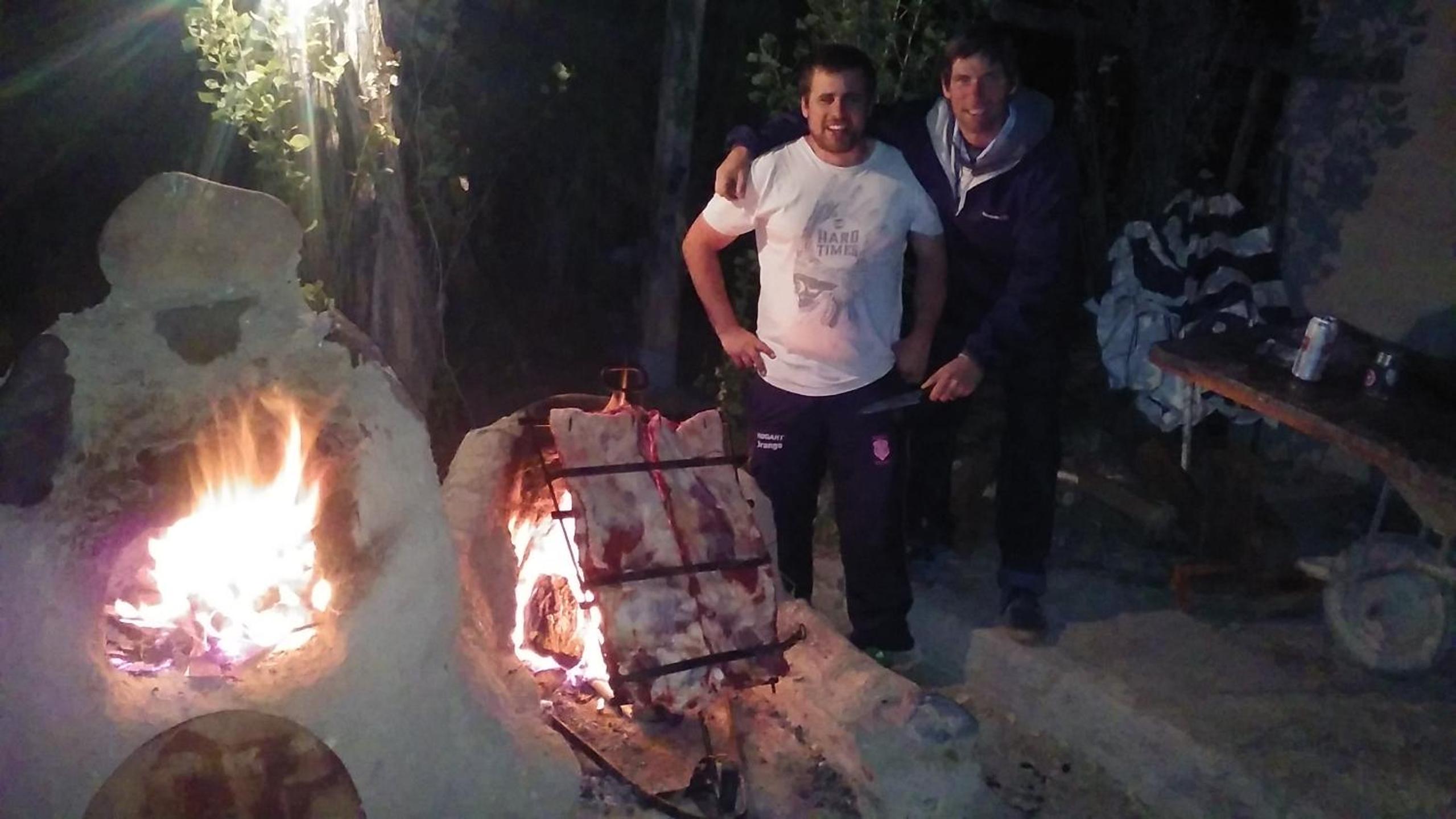 outdoor BBQ area