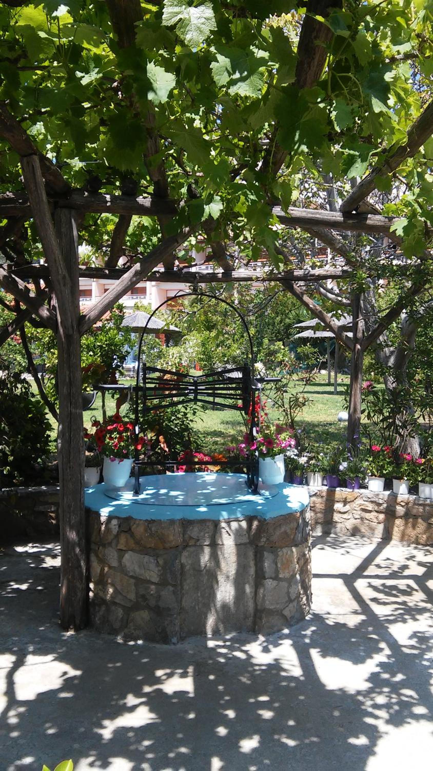 outdoor BBQ area