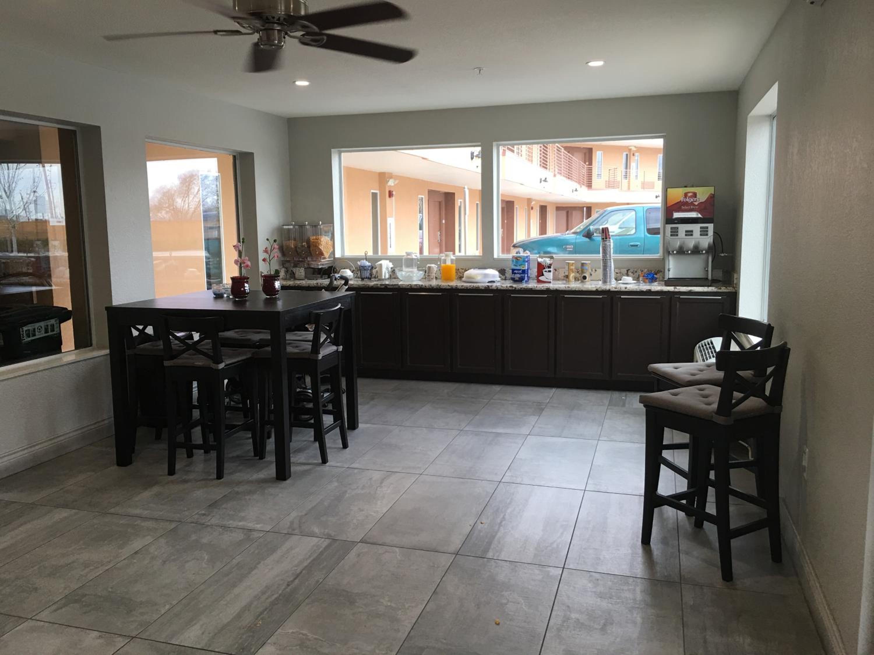 outdoor BBQ area