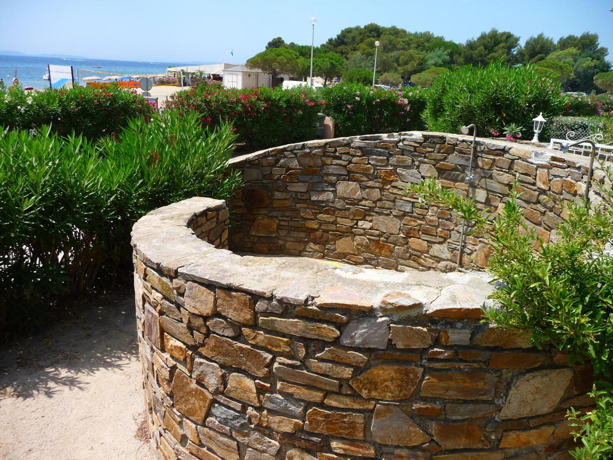 outdoor BBQ area
