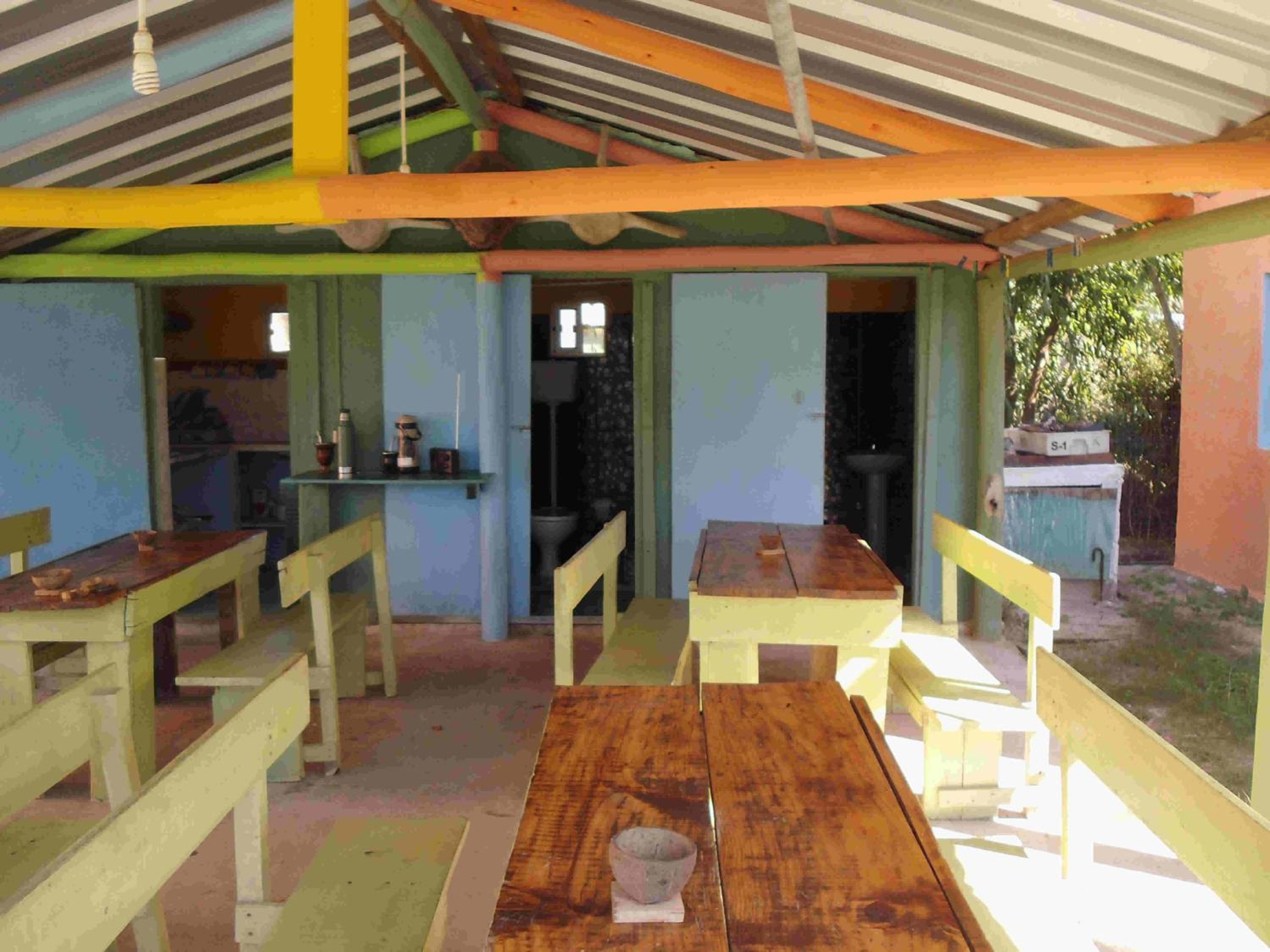 outdoor BBQ area