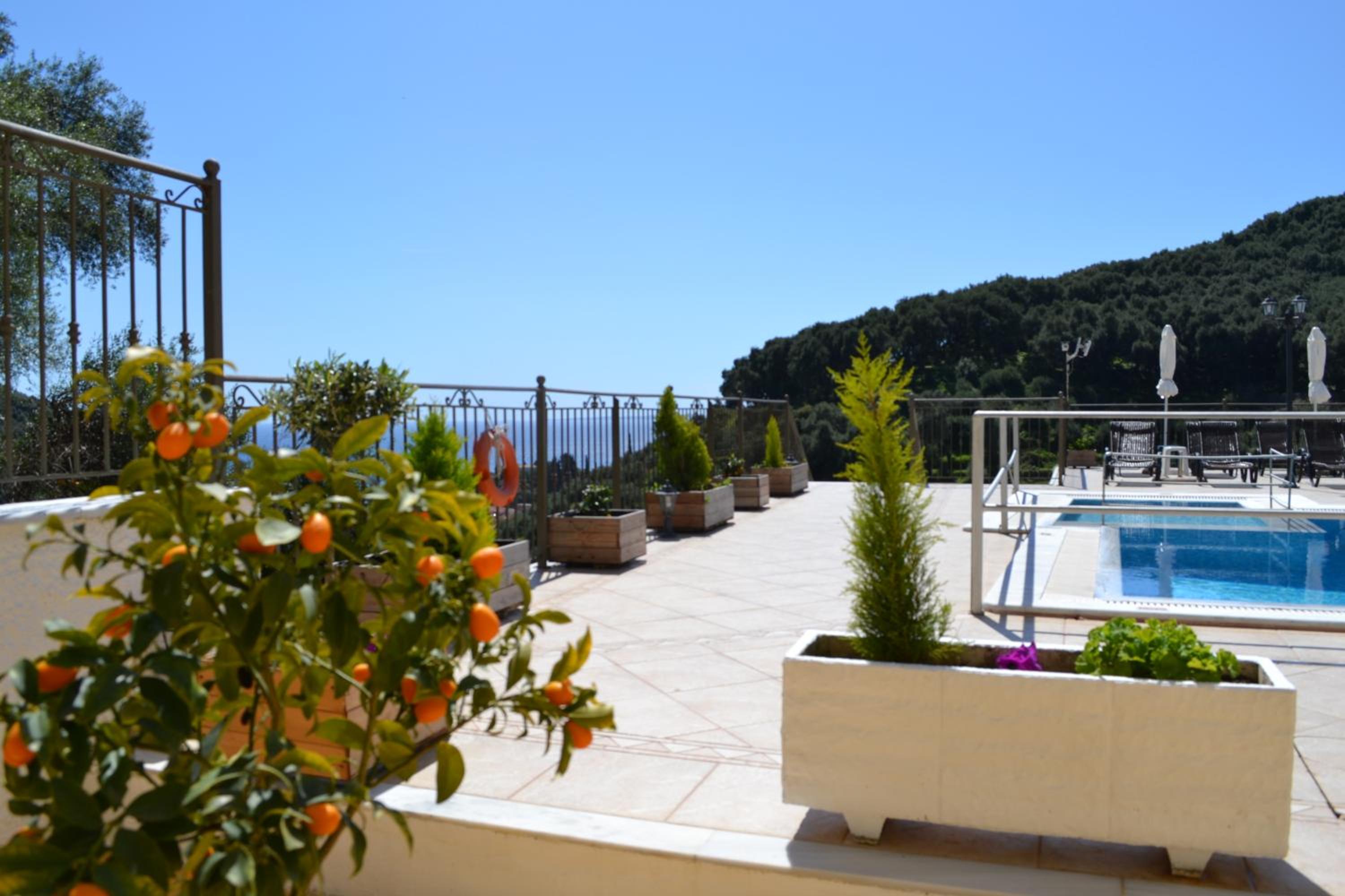 outdoor BBQ area