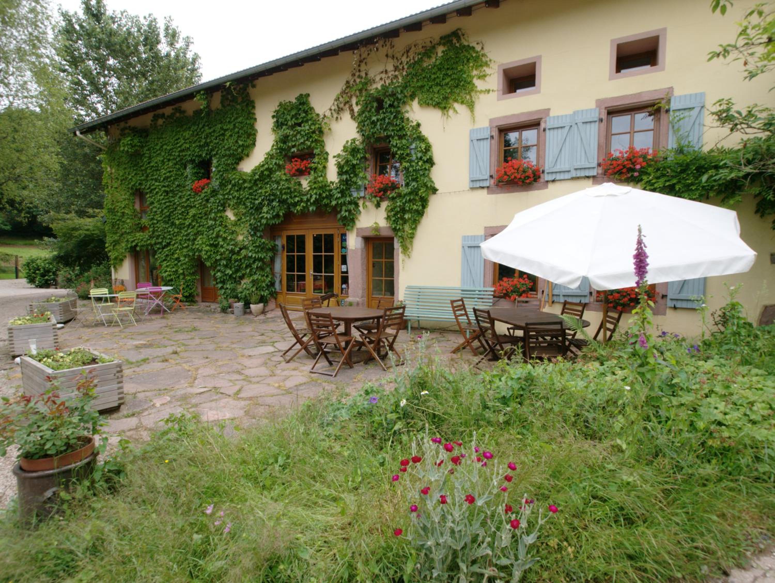 outdoor BBQ area