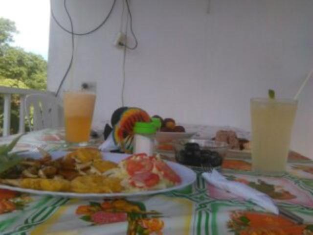 outdoor BBQ area