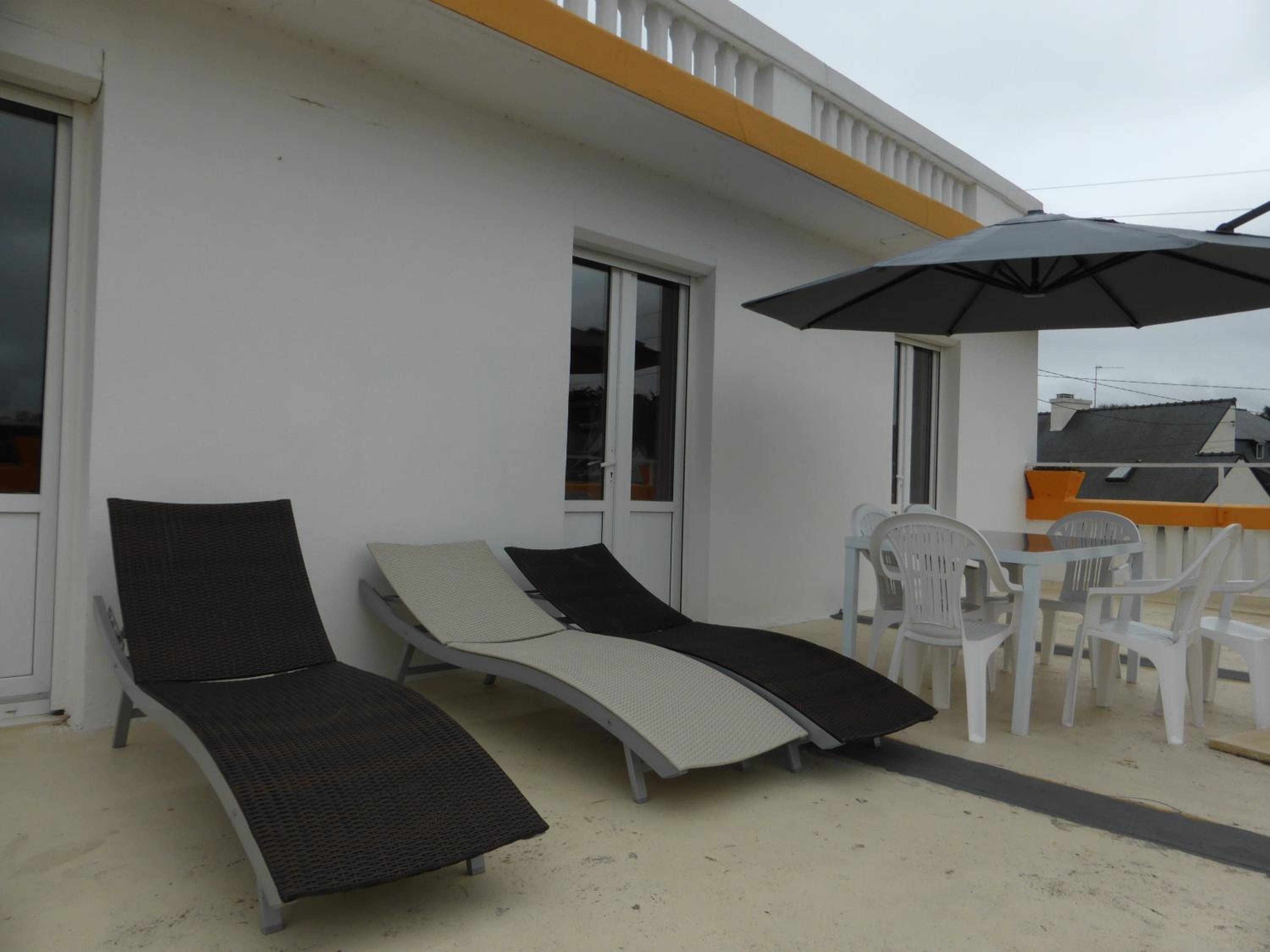 outdoor BBQ area