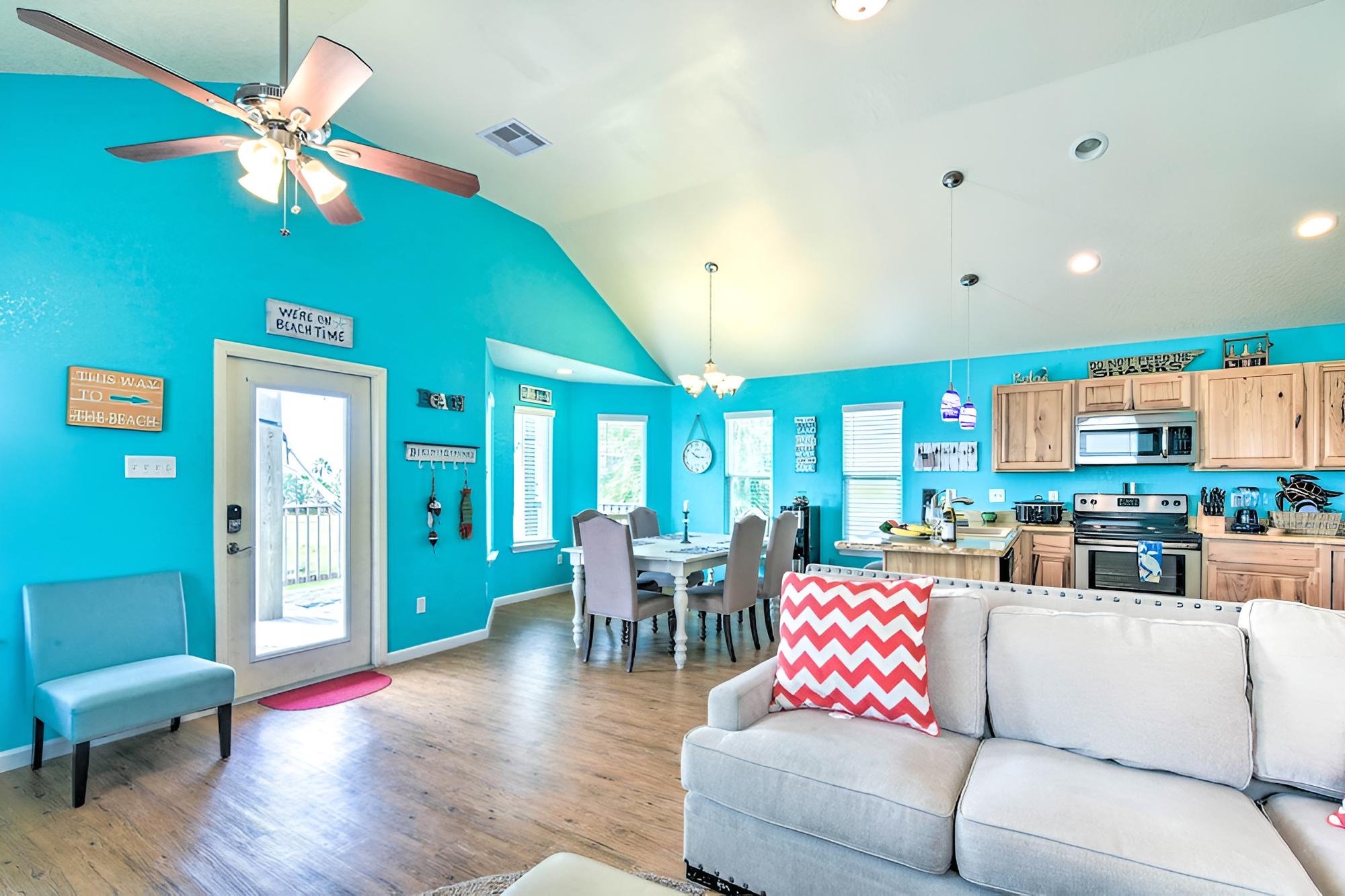 Colorful Freeport Beach Home: 1/2 Mi to Shore