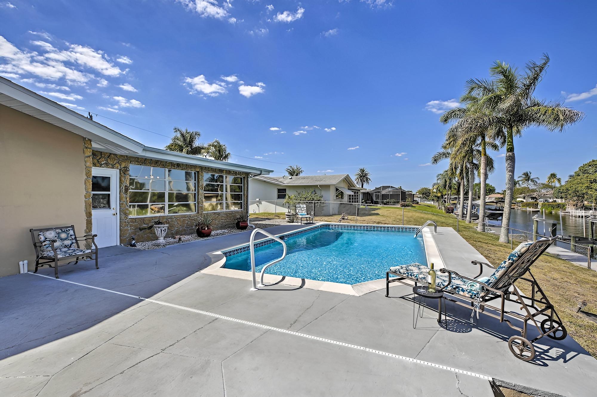 Canalfront House w/ Heated Pool & 2 Patios!