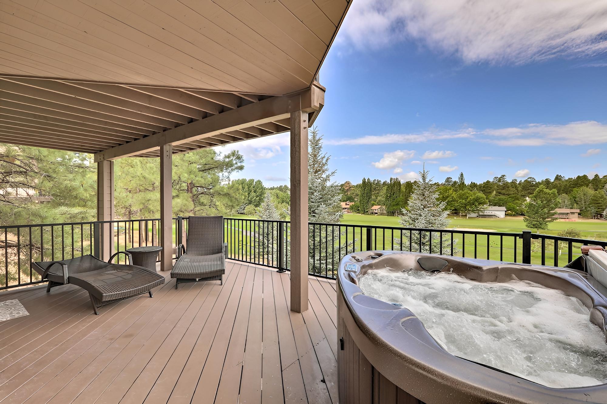 Cabin w/ Mtn View & Hot Tub by Continental Golf!