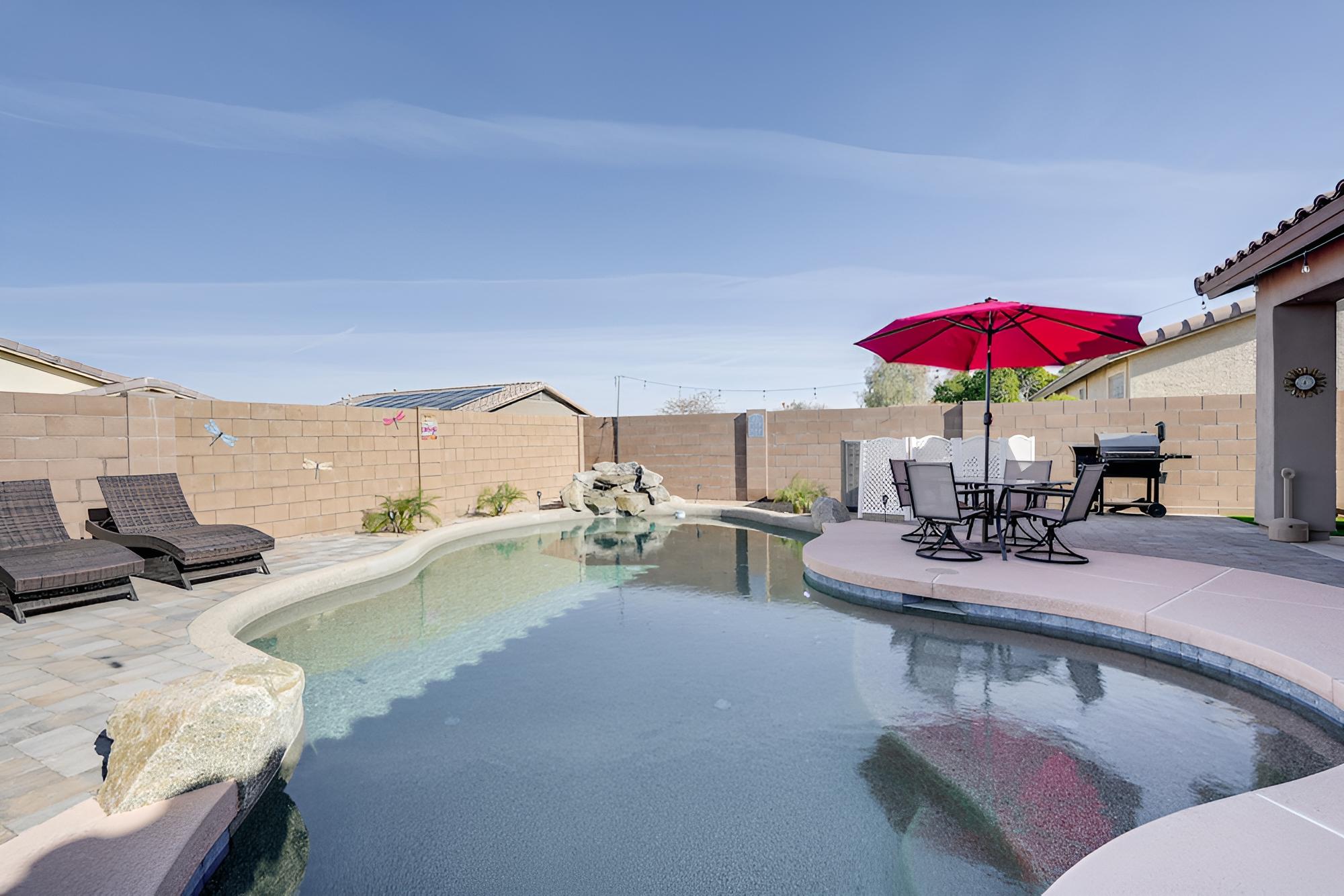 Goodyear Desert Oasis: Private Yard & Heated Pool!
