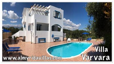 Villa Varvara in Almyrida slechts 350m vanaf het strand - Auto huren niet nodig - Gratis Samariakloof
