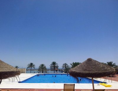 Recently refurbished apartment with sea views.