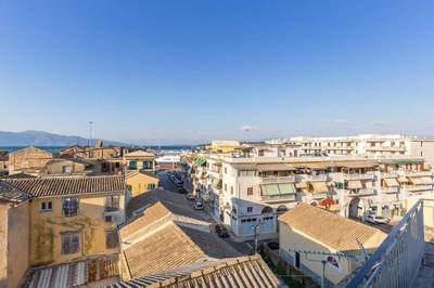 Spacious Maisonette - Roof Top View of Corfu Port