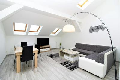 Light-Filled 4-Bedroom Attic Flat with Air Conditioning