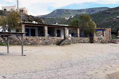 The Stone Beach House in the area of Kampi, Koundouros