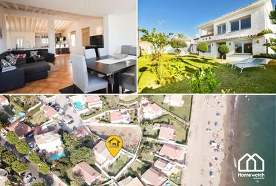Beachfront with Private Terrace, Garden, BBQ, and Garage in Marbella