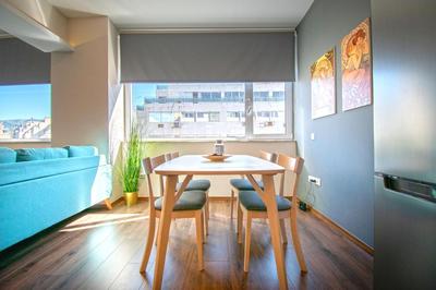Abstract Flat With Urban View
