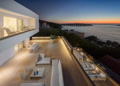 Luxury Seafront Villa Primosten Glamour with private pool, sauna and gym at the beach in Primosten