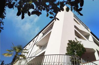white holiday house