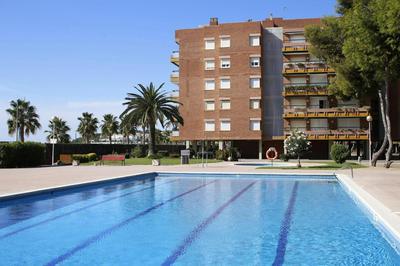 AT139 Els Pins, 1ra línea de la playa, piscina, airco,