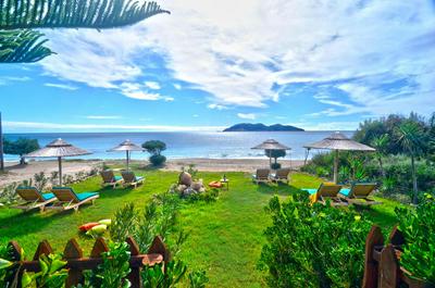 Beachfront Andriana Villa with Mini Pool and Spa