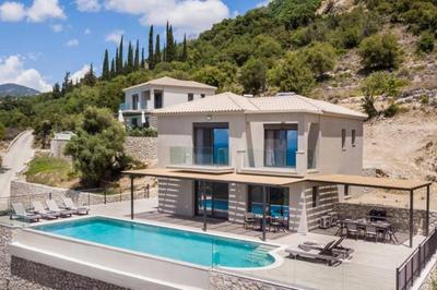 Color villas-New Villa Green at Trapezaki with private pool