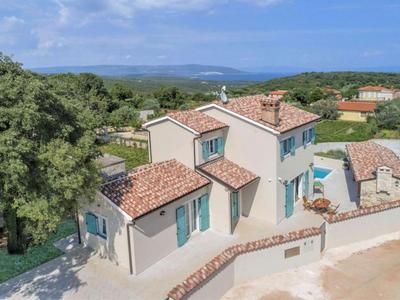 Moderne Istrische Steinvilla - 4 Sterne mit privatem, beheizbaren Pool & Meerblick