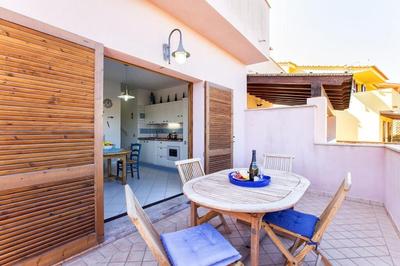 Costa Verde, Torre dei Corsari with a terrace overlooking the sea and close to the pristine dunes