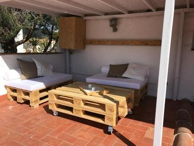 Estudio cerca del mar con terraza