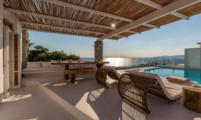 Luxury Ocean View Villa Mykonos Town Centre
