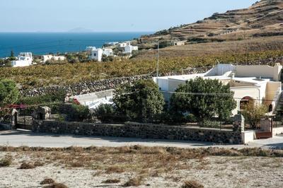 Santorini Vineyard Villa with Heated Pool