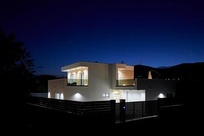 Blue fantasy villa