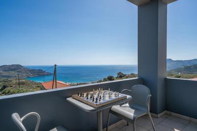 Seaview Villa Mirthios Panorama with Private Swimming Pool and BBQ!