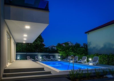 Seka apartments with a pool