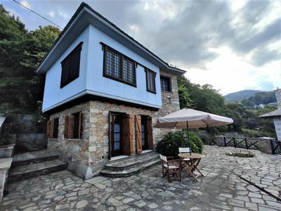 Cozy Blue Stone House with a Great Sea View