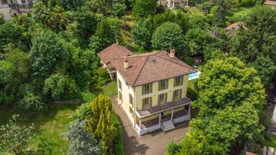 The Ortensia, our Room with Lake View, Spacious Park-Facing Balcony and Private External Bathroom at the Villa Isabella Stresa