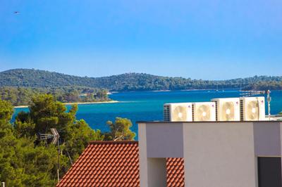 Brodarica Apartment Near the Beach - Spacious 2-Bedroom Penthouse with Large Terrace
