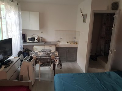 studio pour 3 personnes au calme dans villa