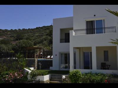 Villa Ouranos our dream in blue and cream with seaview and pool
