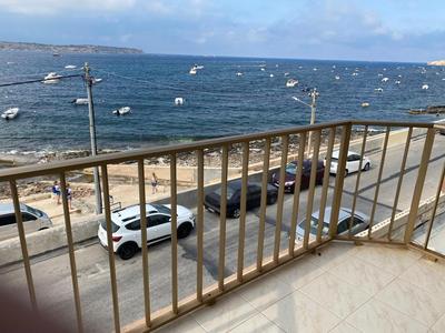 Sea front apartment at Mellieha Bay, Malta!