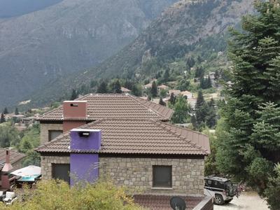 Mountain stone villa, sea & mountain view at 1150m