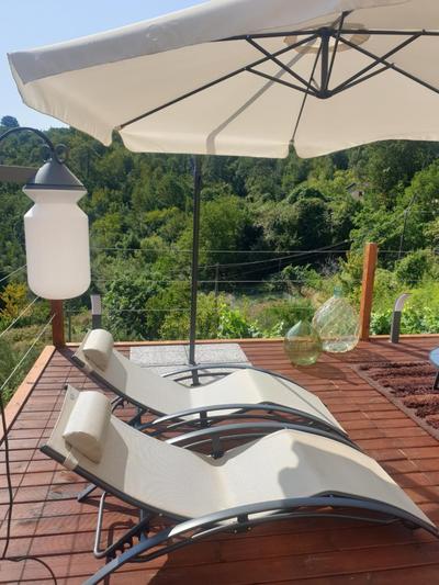 Maison de village avec piscine au-dessus des Cinque Terre