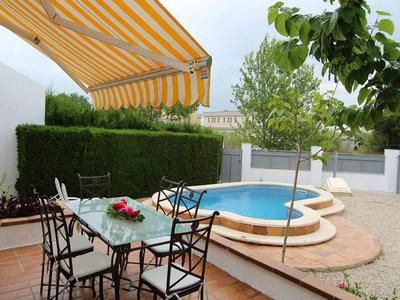 Casa ideal con piscina privada, cerca del mar, wifi gratis, aire opcional, mascotas y playa para perros - ES-184-16