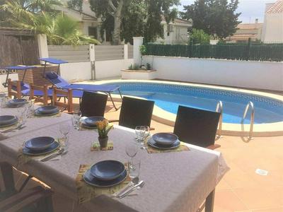 Casa en la playa con piscina privada, wifi, aire opcional, mascotas bienvenidas. - ES-184-40